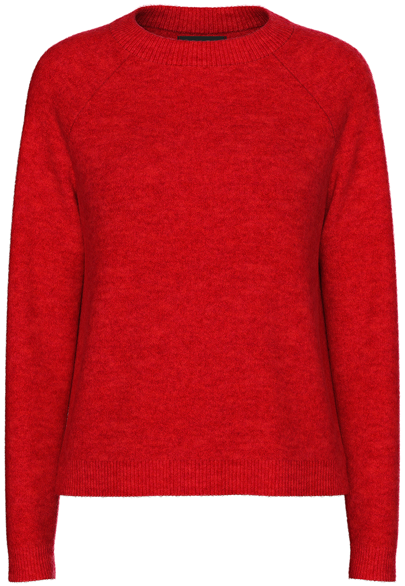 Pcjuliana ls o-neck knit noos bc Goji berry