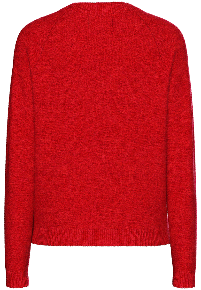 Pcjuliana ls o-neck knit noos bc Goji berry