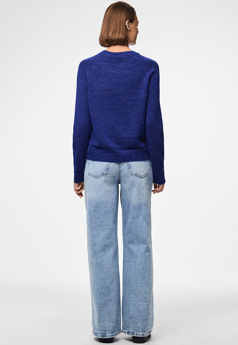 Pcjuliana ls o-neck knit noos bc Bluing