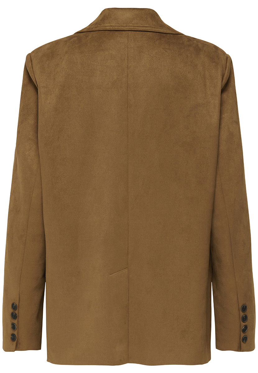 Onlina life l/s faux suede blazer tlr Nuthatch