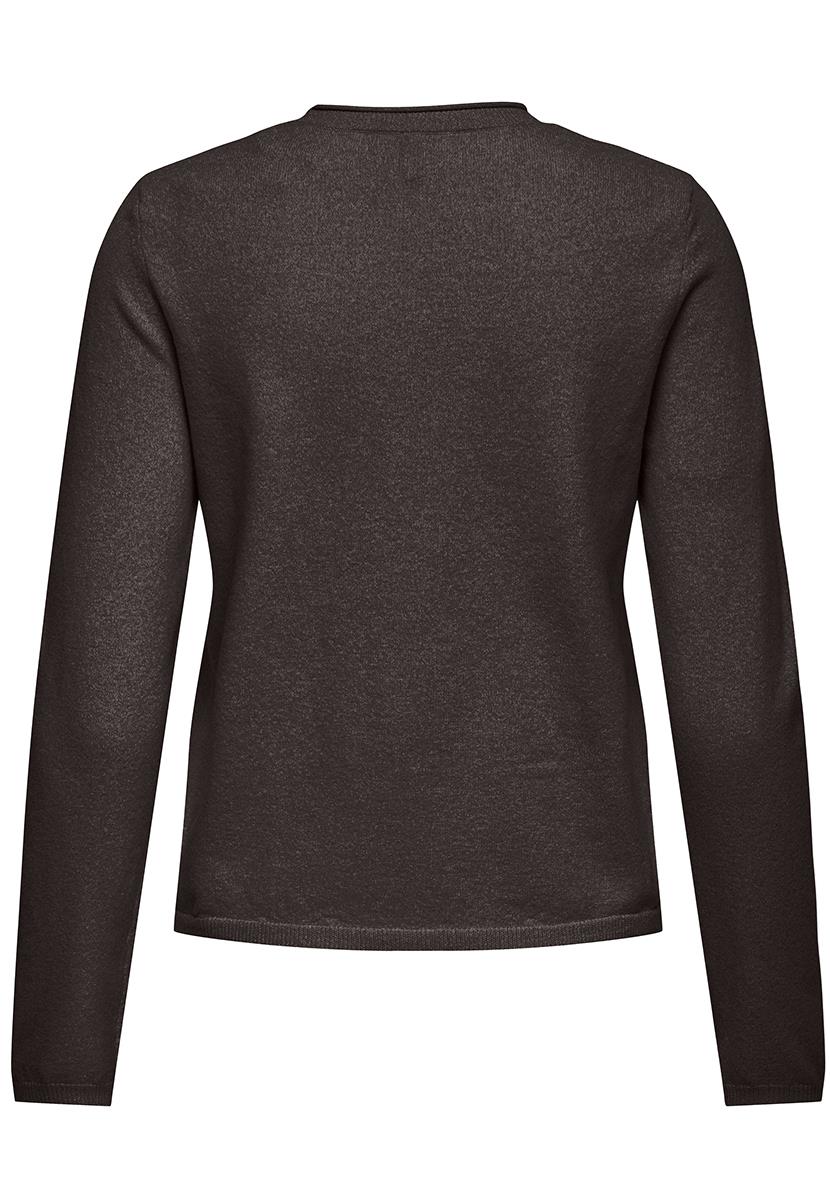 Onlloyal 2/4 o-neck pullover knt Chocolate torte