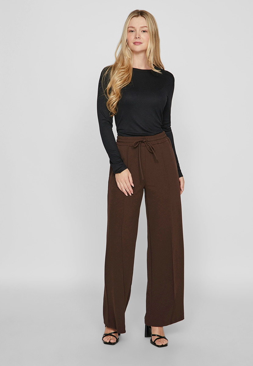 Viclua hw wide pants Coffee bean