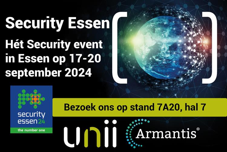 Bezoek ons 17, 18, 19 en 20 september op het Security Essen event!