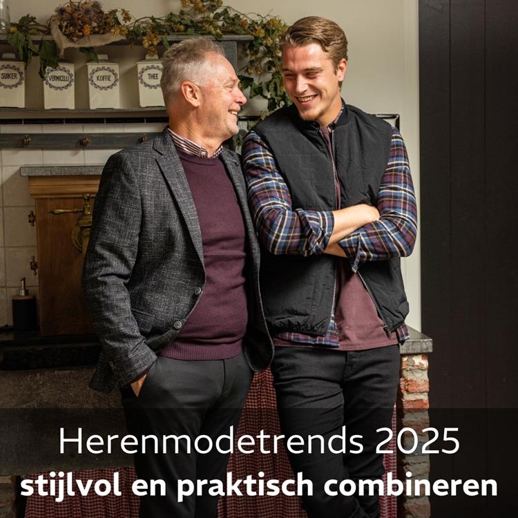 Herenmodetrends 2025: stijlvol en praktisch combineren