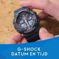 G-Shock instellen tijd en datum