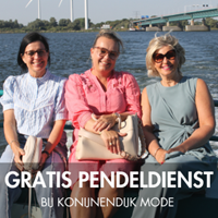 Maak gebruik van de gratis pendeldienst naar Konijnendijk Mode.