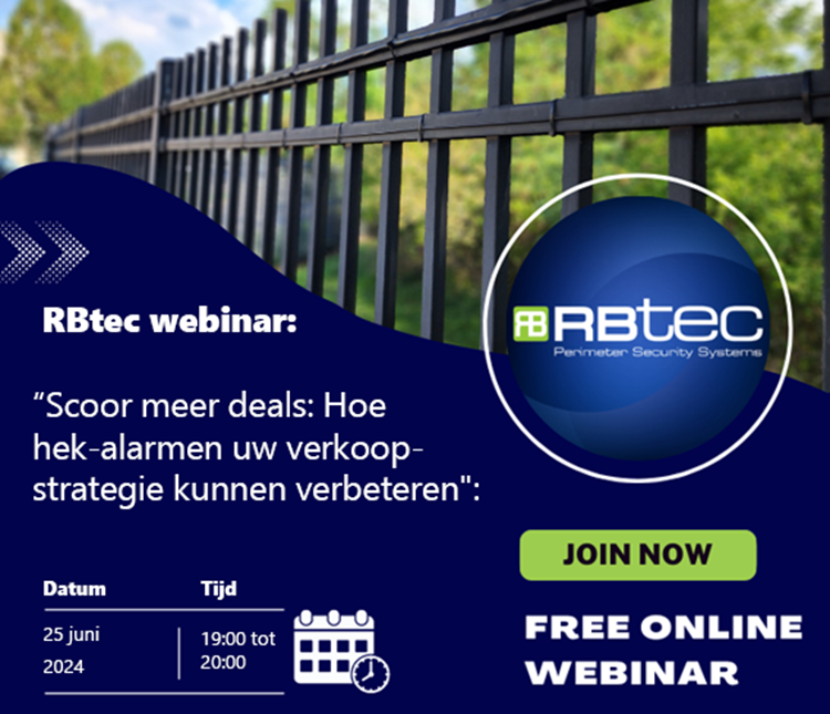 RBtec Webinar: "Scoor meer deals: Hoe hek-alarmen uw verkoopstrategie kunnen verbeteren"